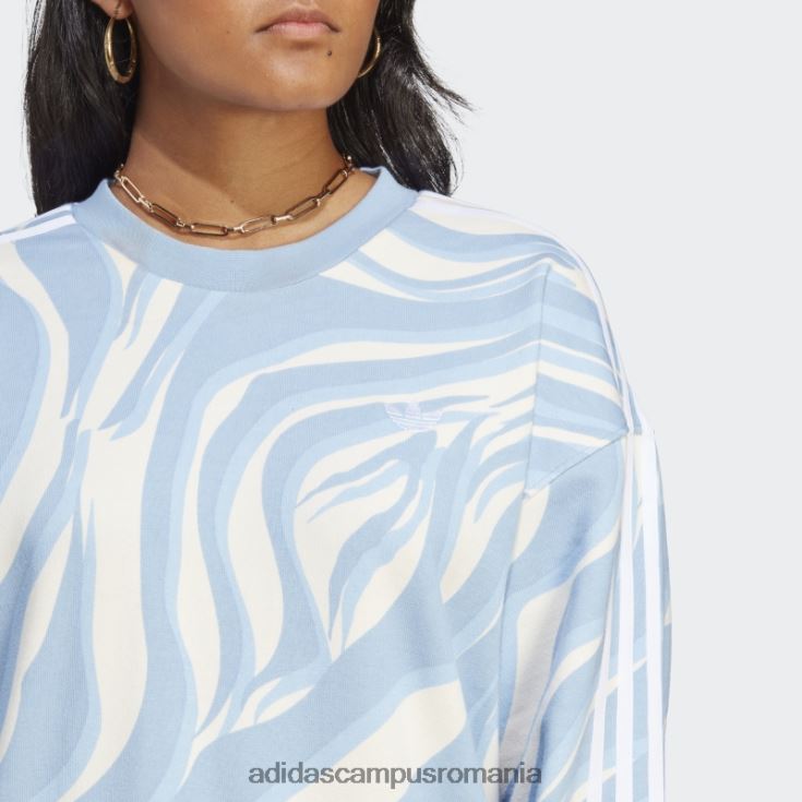 adidas campus romania hanorac cu imprimeu animal, abstract sky ambiental femei cerul ambiental J266N29227