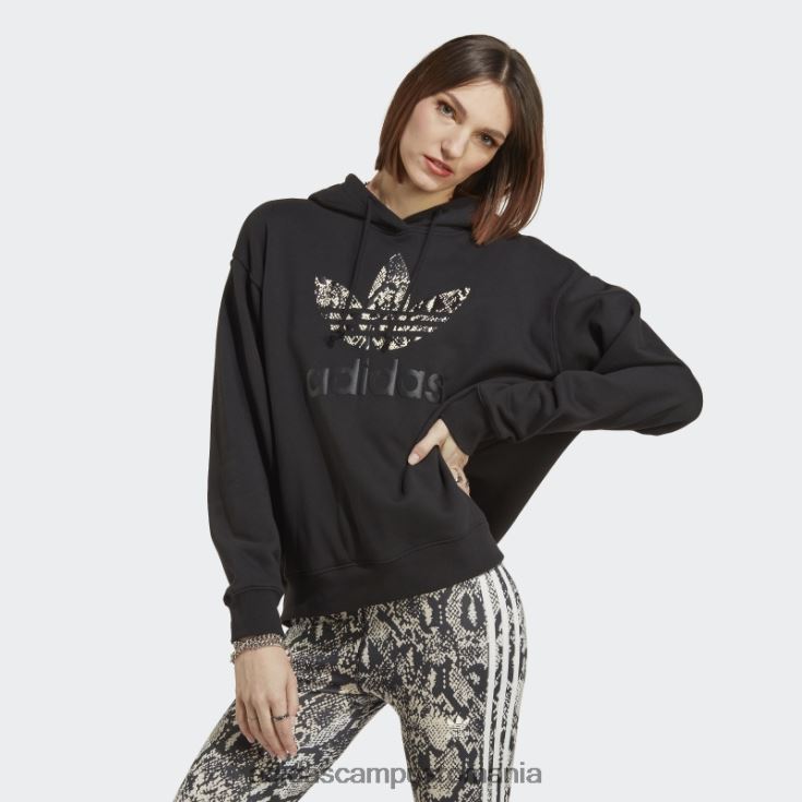 adidas campus romania hanorac cu logo negru fashion femei negru J266N216410