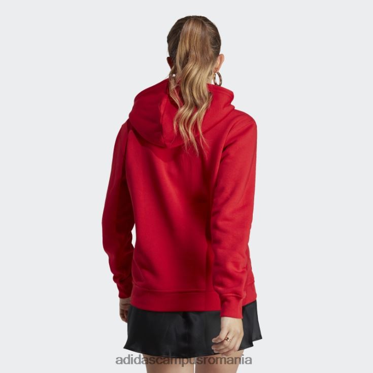 adidas campus romania hanorac din fleece scarlet adicolor essentials femei stacojiu J266N216445