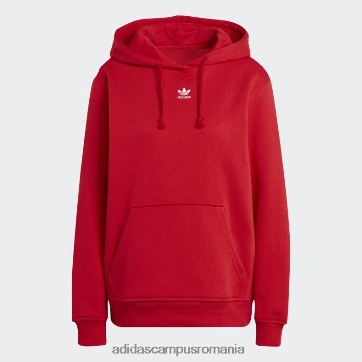 adidas campus romania hanorac din fleece scarlet adicolor essentials femei stacojiu J266N216445