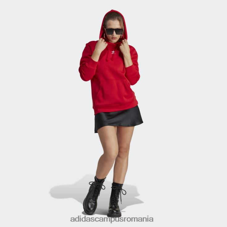 adidas campus romania hanorac din fleece scarlet adicolor essentials femei stacojiu J266N216445