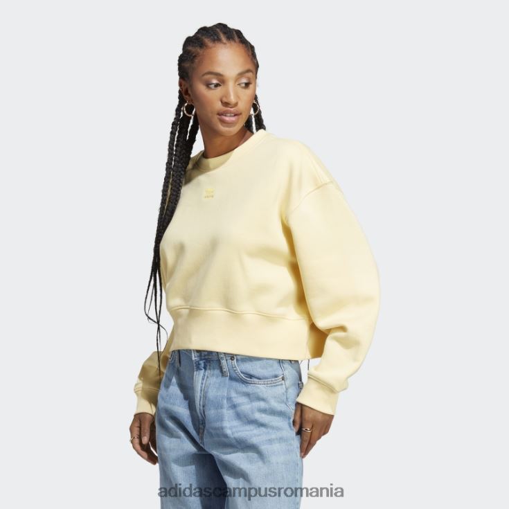 adidas campus romania hanorac galben adicolor essentials crew adidas femei galben J266N29765