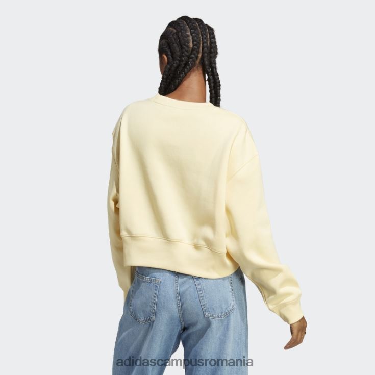 adidas campus romania hanorac galben adicolor essentials crew adidas femei galben J266N29765