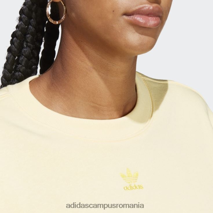 adidas campus romania hanorac galben adicolor essentials crew adidas femei galben J266N29765