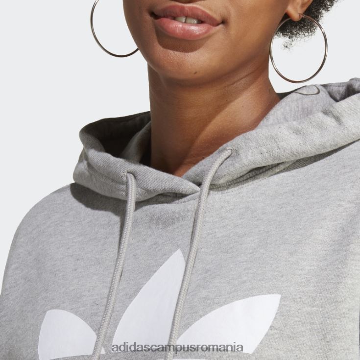 adidas campus romania hanorac gri mediu trifoil adidas femei gri mediu J266N216815
