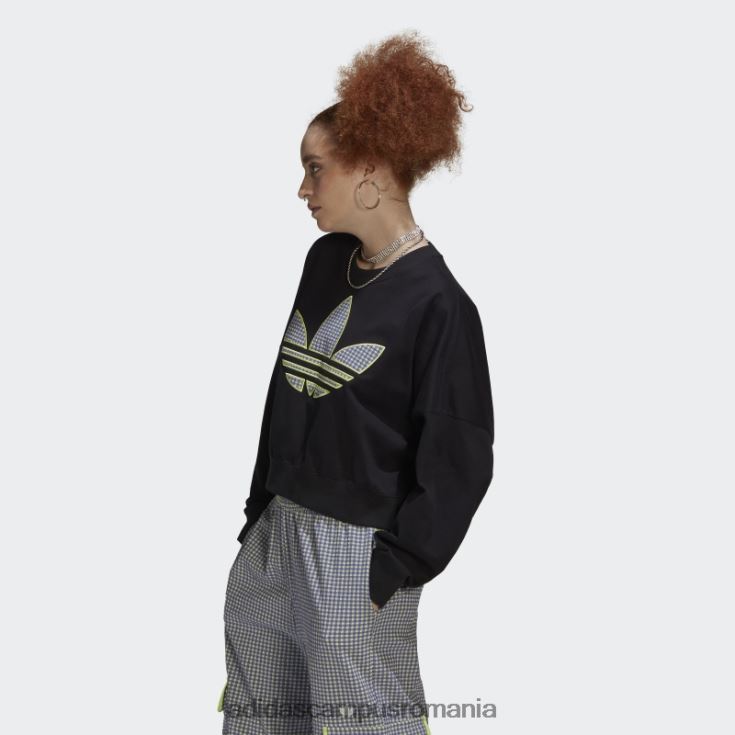 adidas campus romania hanorac largi cu aplicare trefoil negru femei negru J266N210549