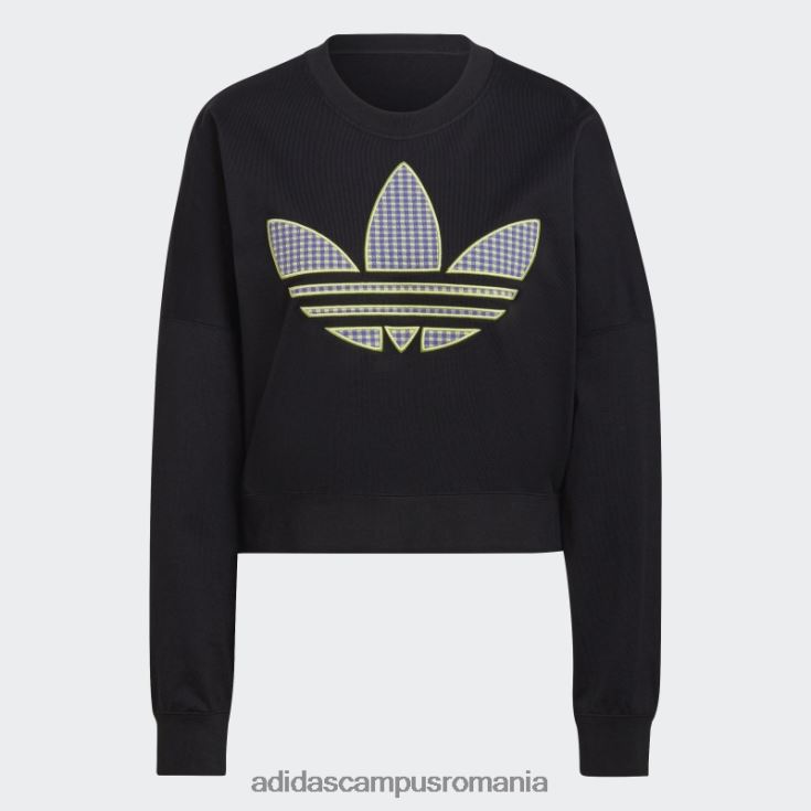 adidas campus romania hanorac largi cu aplicare trefoil negru femei negru J266N210549