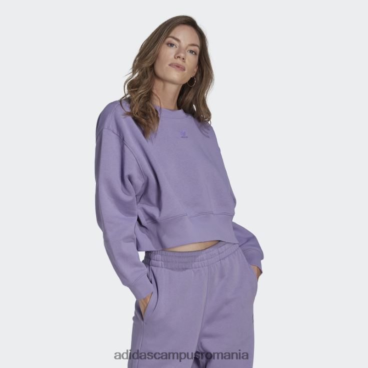 adidas campus romania hanorac lila adicolor essentials crew femei liliac J266N29011