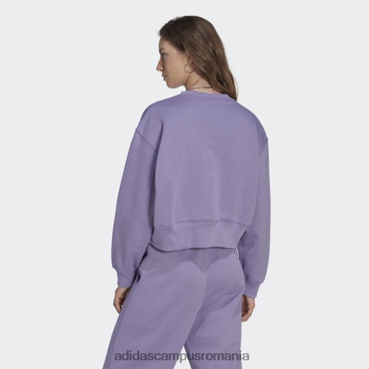 adidas campus romania hanorac lila adicolor essentials crew femei liliac J266N29011