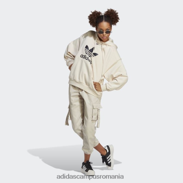 adidas campus romania hanorac mereu original trefoil alb adidas femei alb J266N216716