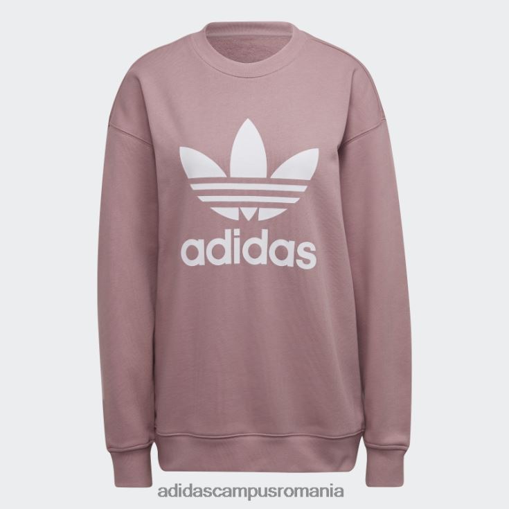 adidas campus romania hanorac mov trefoil crew femei mov J266N210301