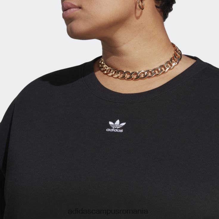 adidas campus romania hanorac negru adicolor essentials crew (plus size) adidas femei negru J266N217115