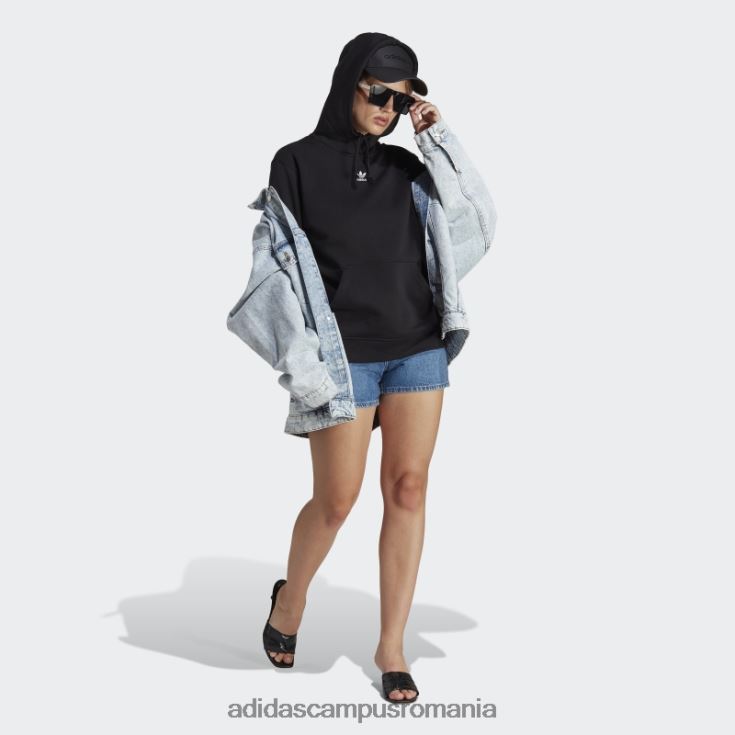 adidas campus romania hanorac negru adicolor essentials fleece femei negru J266N28927