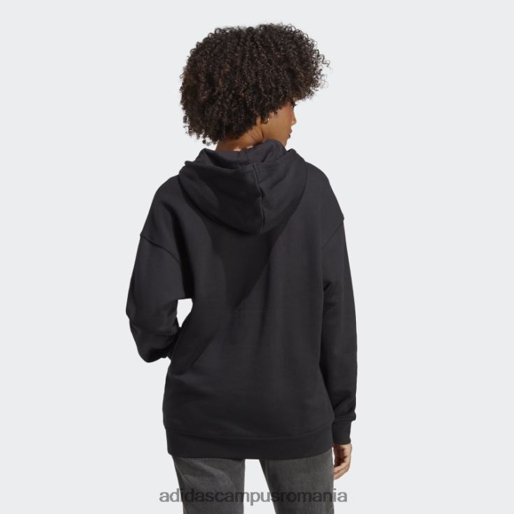adidas campus romania hanorac negru adicolor trefoil fierbinte femei alb negru J266N28847