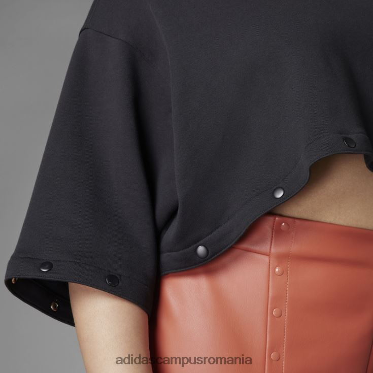 adidas campus romania hanorac negru, întotdeauna original, cu butoane cu apăsare (plus mărime) femei negru J266N210775