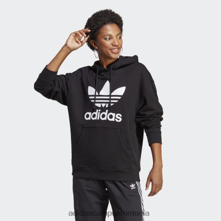 adidas campus romania hanorac negru trefoil femei negru J266N217447