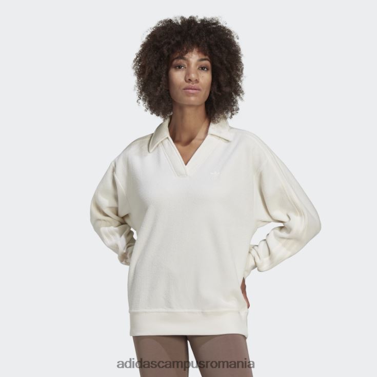 adidas campus romania hanorac premium cu decolteu în V terry alb adidas femei alb J266N210596