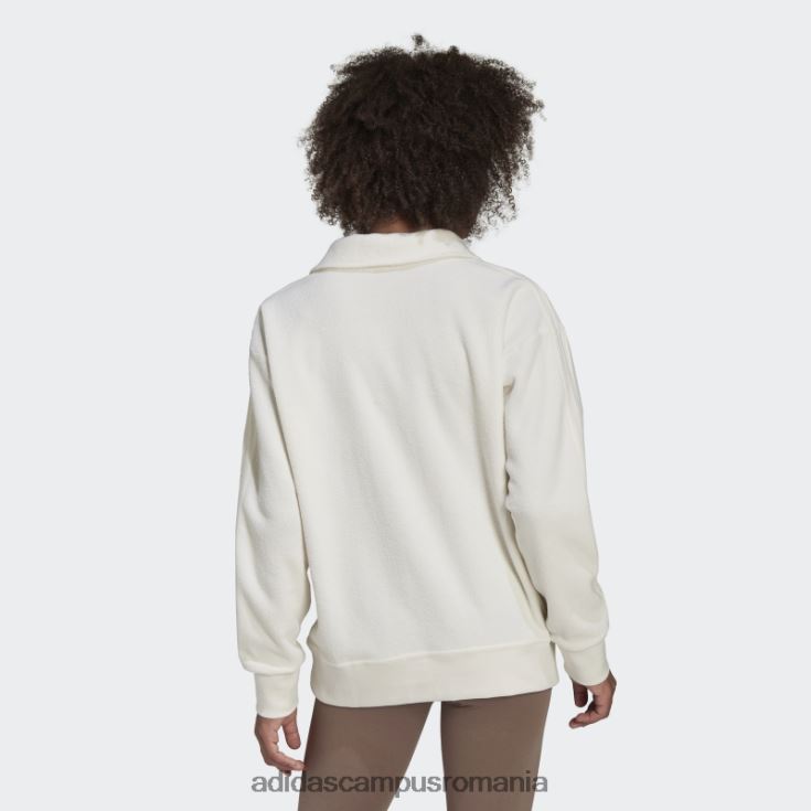 adidas campus romania hanorac premium cu decolteu în V terry alb adidas femei alb J266N210596