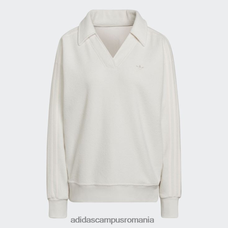 adidas campus romania hanorac premium cu decolteu în V terry alb adidas femei alb J266N210596