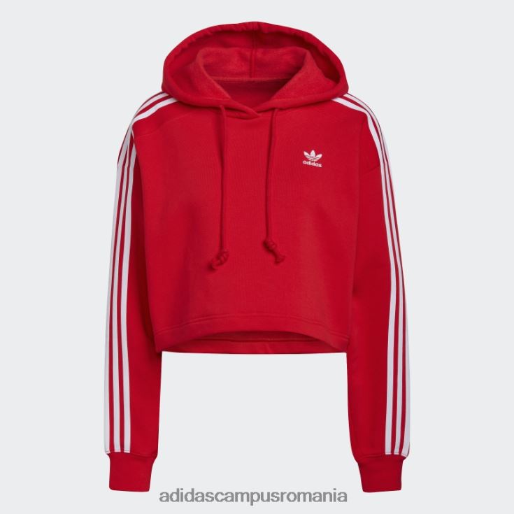 adidas campus romania hanorac roșu adicolor classics crop femei roșu J266N210265