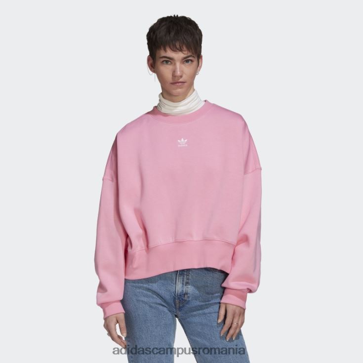 adidas campus romania hanorac roz adicolor essentials fleece femei roz J266N23760