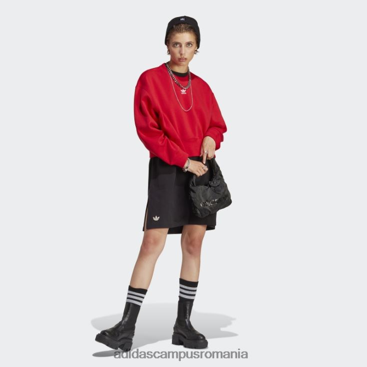 adidas campus romania hanorac scarlet adicolor essentials crew femei stacojiu J266N29580