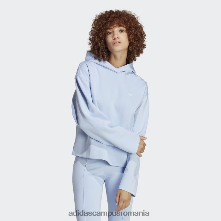 adidas campus romania hanorac scurt premium essentials albastru alba adidas femei zori albastre J266N29216