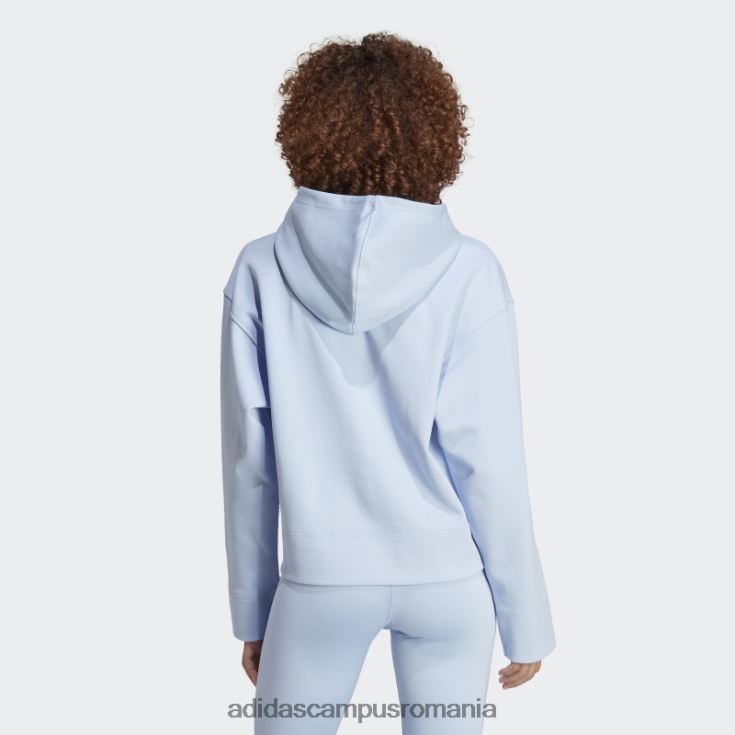 adidas campus romania hanorac scurt premium essentials albastru alba adidas femei zori albastre J266N29216