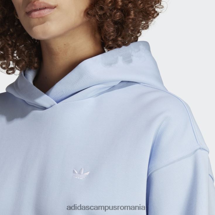 adidas campus romania hanorac scurt premium essentials albastru alba adidas femei zori albastre J266N29216