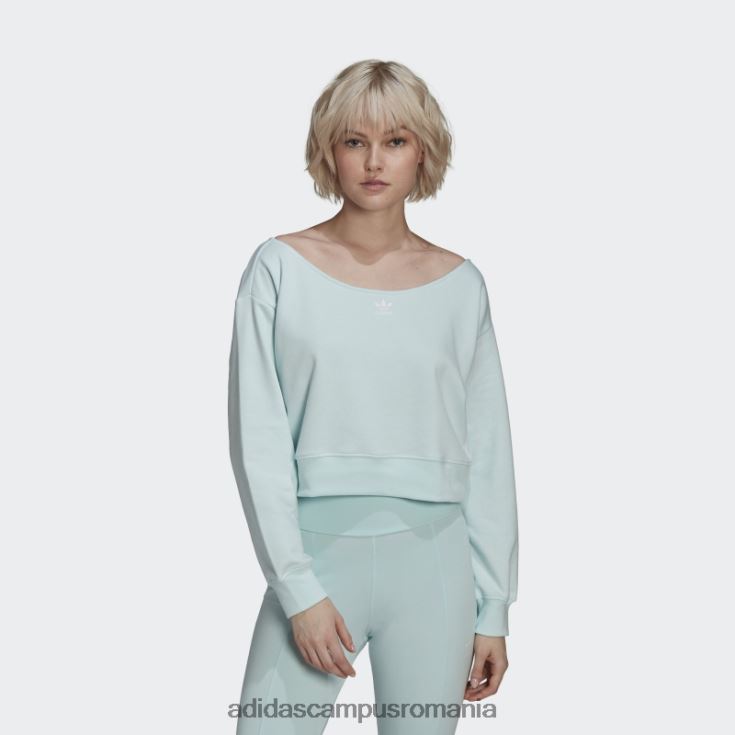 adidas campus romania hanorac slouchy crew menta adidas femei mentă J266N22691