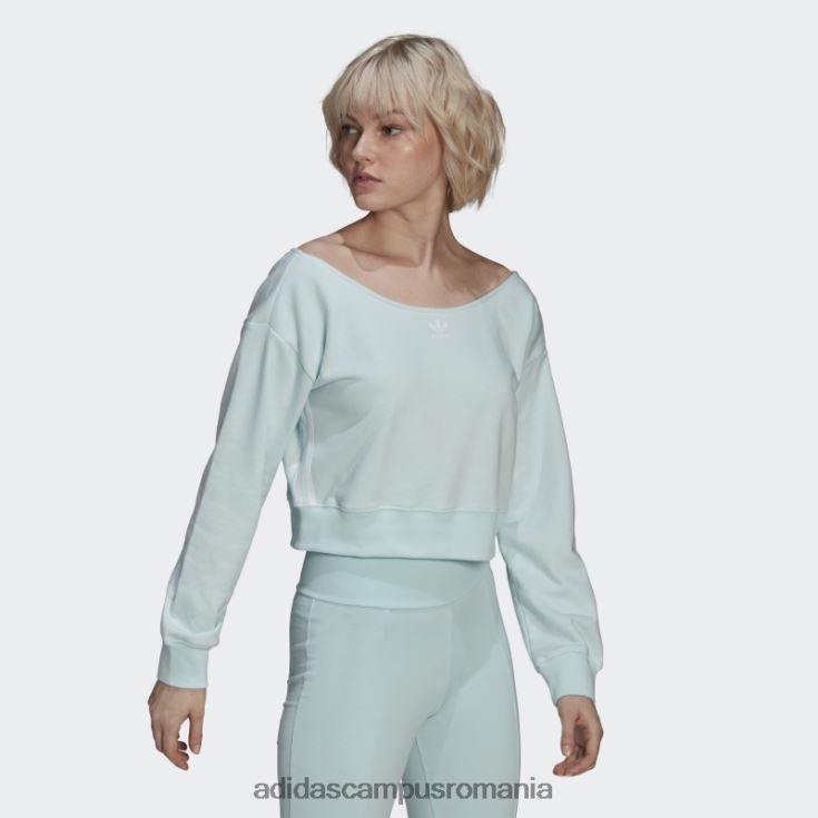 adidas campus romania hanorac slouchy crew menta adidas femei mentă J266N22691