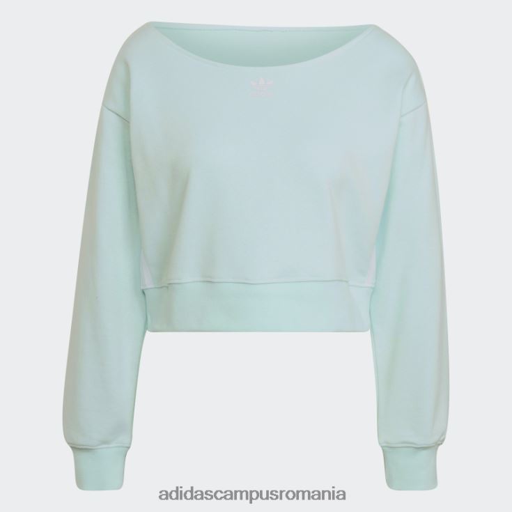 adidas campus romania hanorac slouchy crew menta adidas femei mentă J266N22691