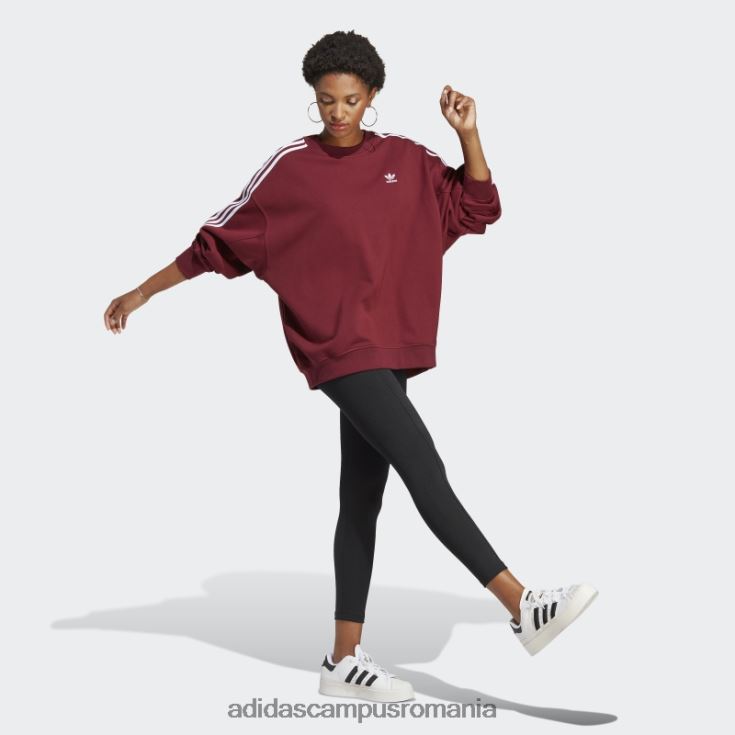 adidas campus romania hanorac supradimensionat adicolor classics roșu femei roșu J266N216406