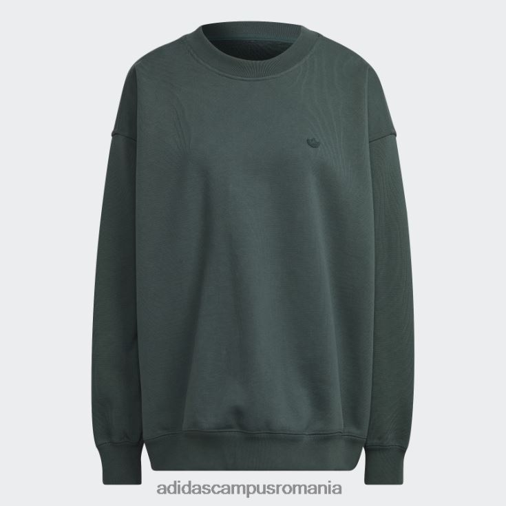 adidas campus romania hanorac supradimensionat adicolor verde mineral adidas femei verde mineral J266N22910