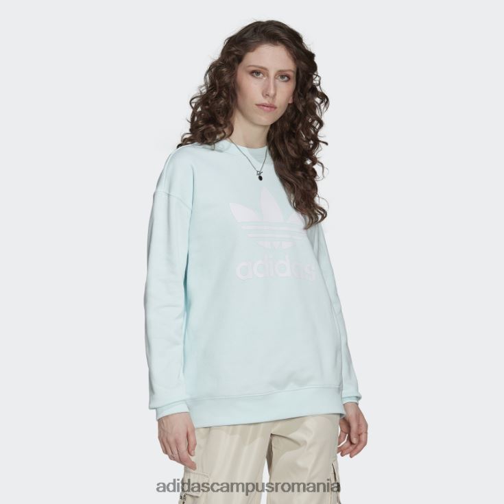 adidas campus romania hanorac tip trefoil albastru femei albastru J266N217525