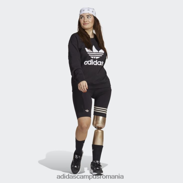 adidas campus romania hanorac trefoil crew negru femei negru J266N217431