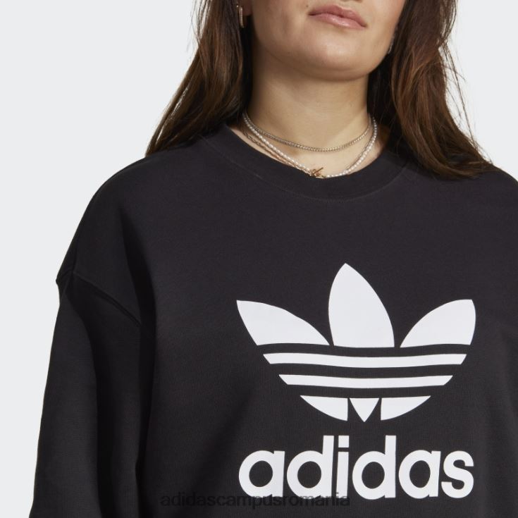 adidas campus romania hanorac trefoil crew negru femei negru J266N217431