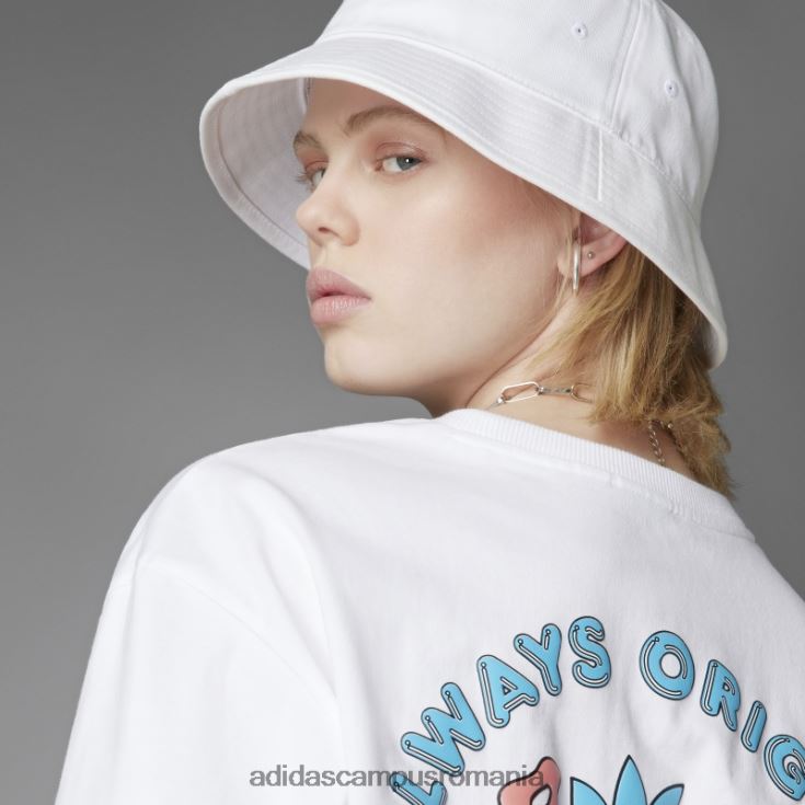 adidas campus romania intotdeauna original tricou grafic liber alb femei alb J266N23692