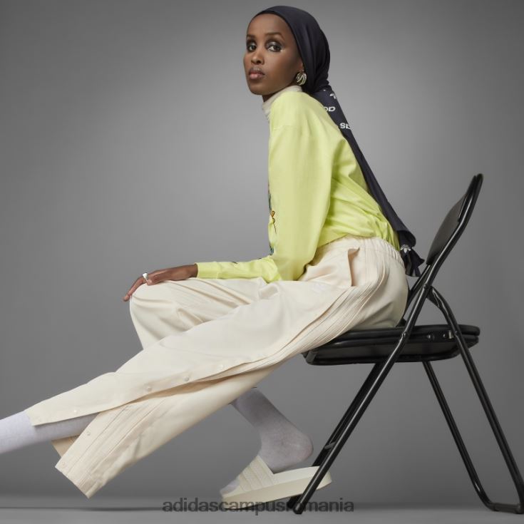 adidas campus romania intotdeauna originali pantaloni relaxati albi femei alb J266N210604