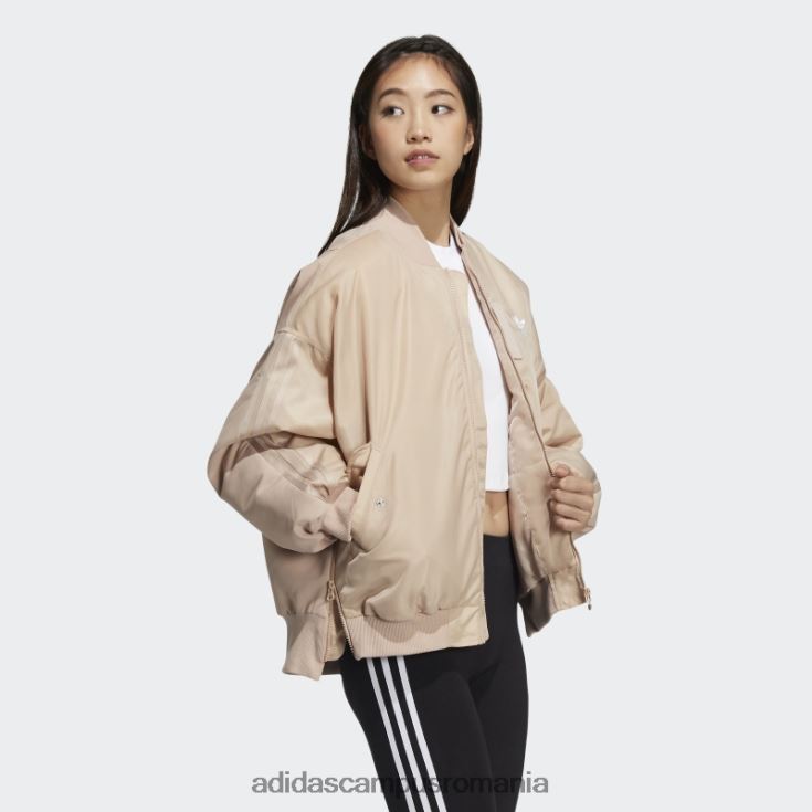 adidas campus romania jachetă ash pearl clash femei frasin perlat/alb J266N23232