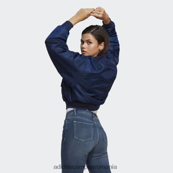 adidas campus romania jachetă bomber crop reversibil originals night indigo femei noapte indigo/albastru J266N210094