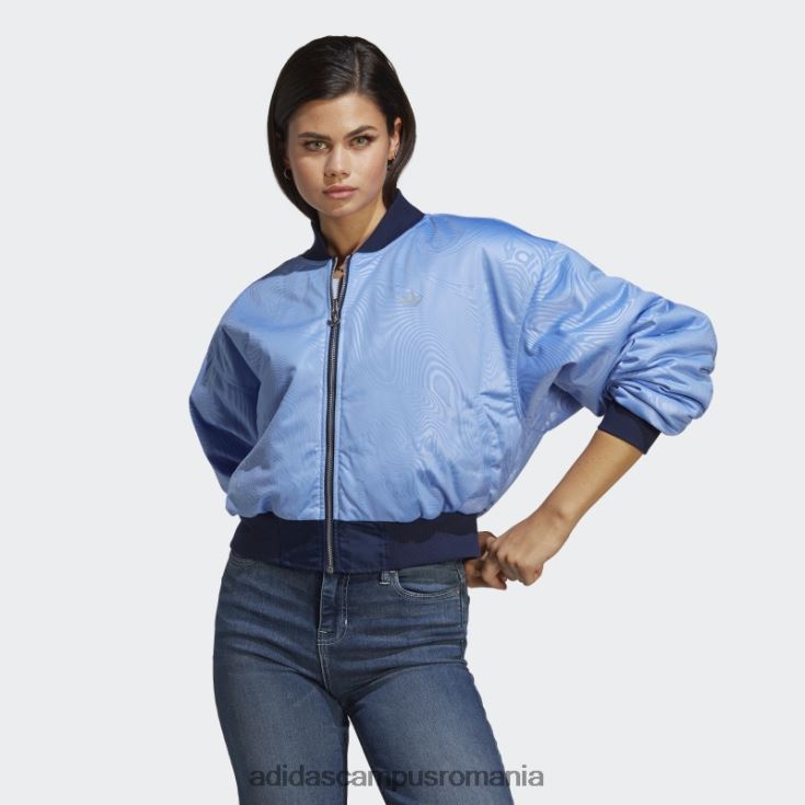 adidas campus romania jachetă bomber crop reversibil originals night indigo femei noapte indigo/albastru J266N210094