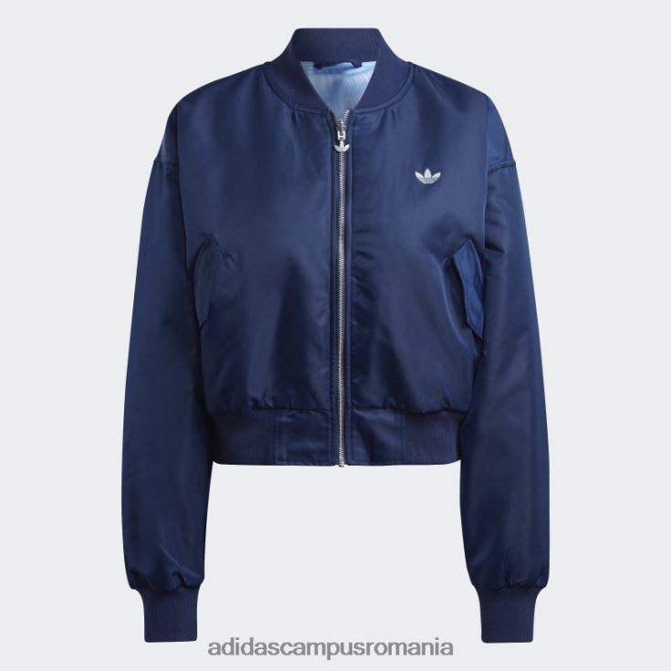 adidas campus romania jachetă bomber crop reversibil originals night indigo femei noapte indigo/albastru J266N210094
