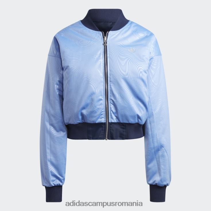 adidas campus romania jachetă bomber crop reversibil originals night indigo femei noapte indigo/albastru J266N210094