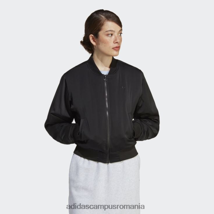 adidas campus romania jachetă bomber premium essentials neagră femei negru J266N216664