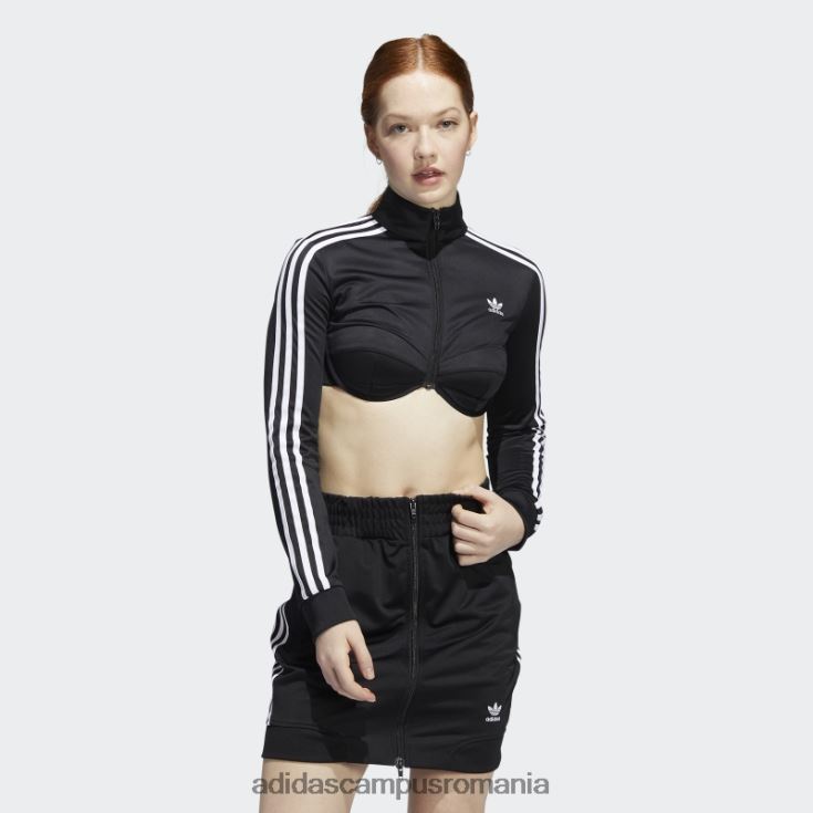 adidas campus romania jachetă de sport neagră cu monogramă jeremy scott femei negru J266N210147
