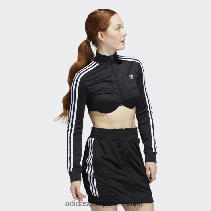 adidas campus romania jachetă de sport neagră cu monogramă jeremy scott femei negru J266N210147