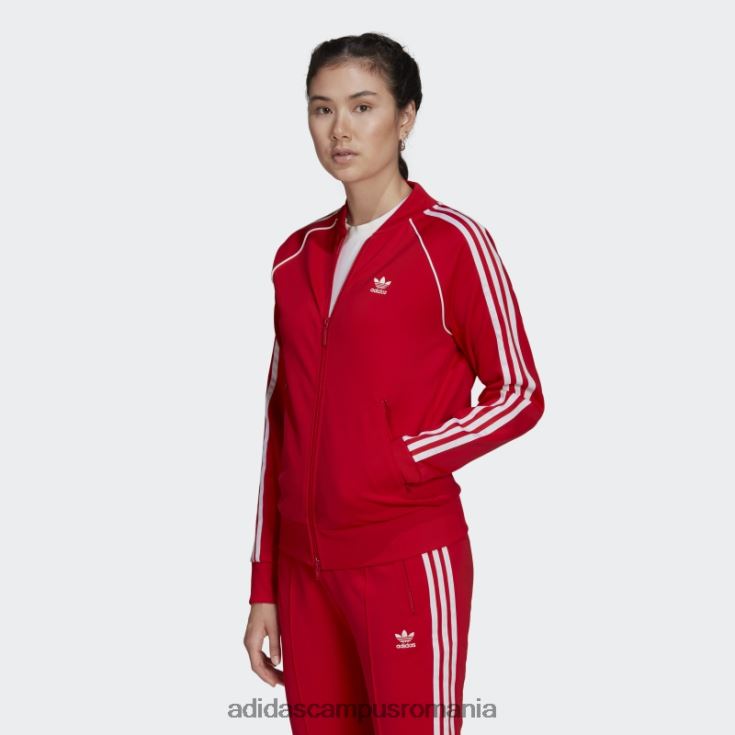 adidas campus romania jachetă de sport primeblue sst roșie femei roșu J266N210298