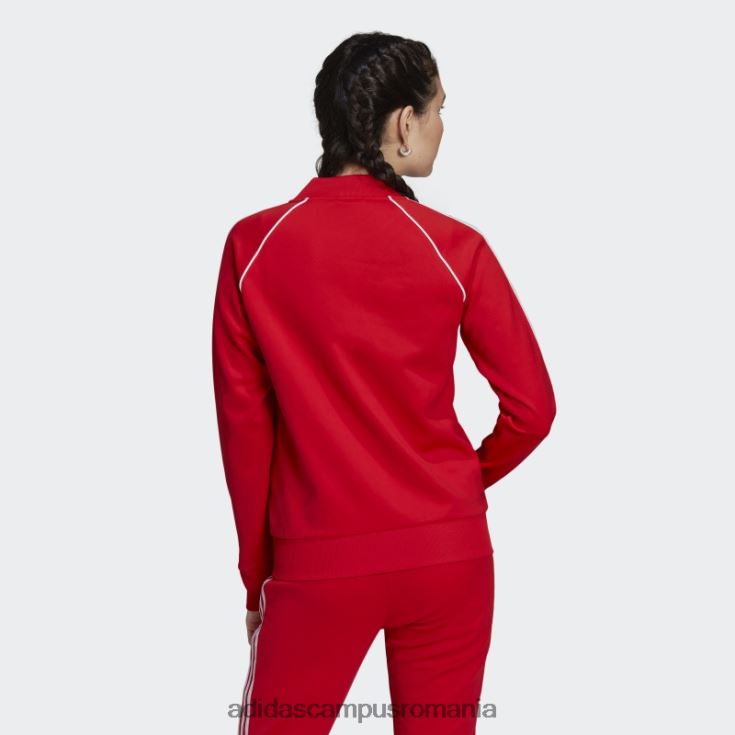 adidas campus romania jachetă de sport primeblue sst roșie femei roșu J266N210298