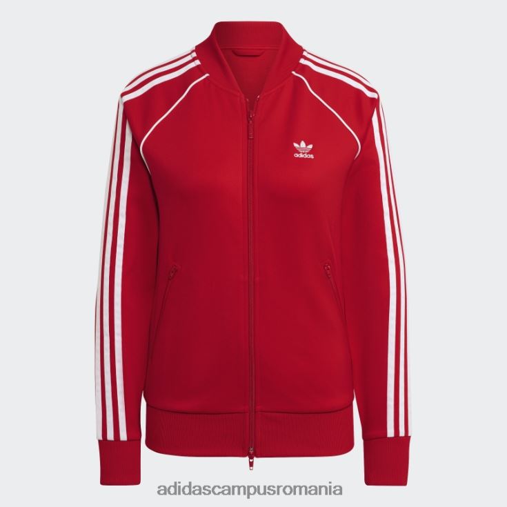 adidas campus romania jachetă de sport primeblue sst roșie femei roșu J266N210298